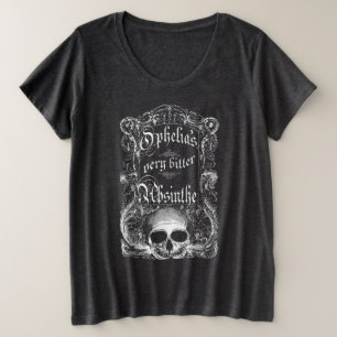 オフィーリアのとても苦いアブサン プラスサイズTシャツ