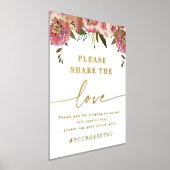 オフィーリア・エレガント シェア・ザ・ラブ リアル・フォイル・サイン 箔ポスター (レイダウン)