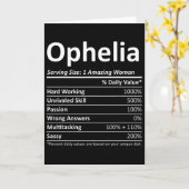 オフィーリア ニュートリション 個人名 面白い クリスマス カード (黄色い花)