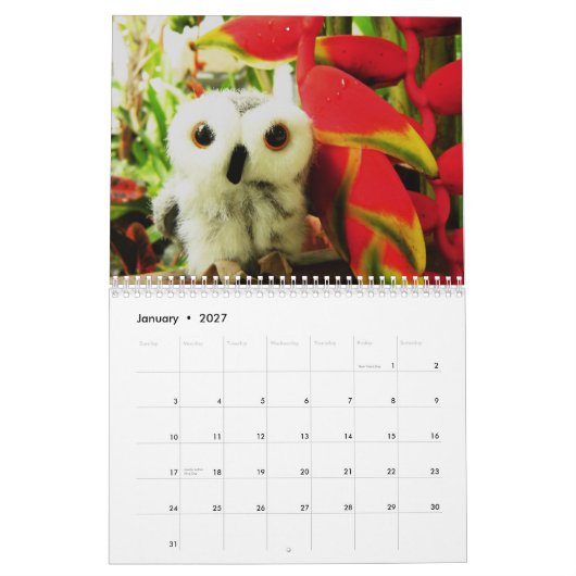 オフェリアおよび友人2009年 カレンダー (1月 2027)