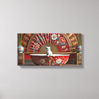 オフェリアがお風呂に入る キャンバスプリント