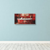 オフェリアがお風呂に入る キャンバスプリント (インサイチュ (ウッドフロア))