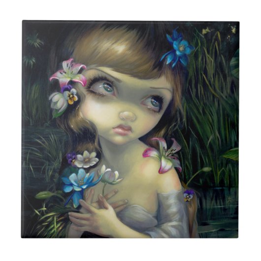 "オフェリアのポートレート"のタイル タイル (正面)