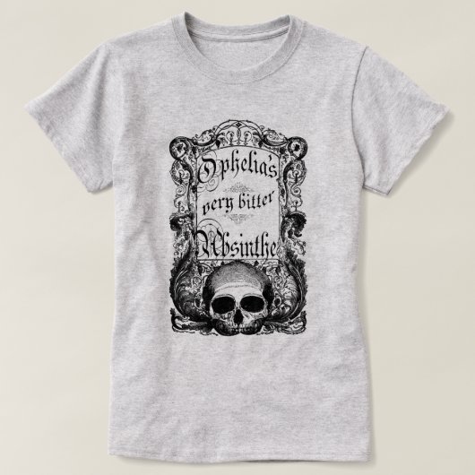 オフェリアの非常に苦いアビシン Tシャツ (デザイン正面)