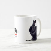 オフェリアを特色にするBunnyLuvのマグ コーヒーマグカップ (正面右)