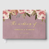 オフェリアコテージコーレダスティピンク結婚フローラ ゲストブック (正面)