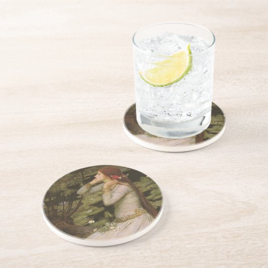 オフェリアバイザポンドバイジョンウィリアムウォーターハウス コースター (側面)