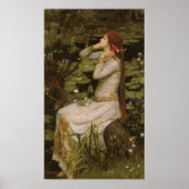 オフェリアバイザポンドバイジョンウィリアムウォーターハウス ポスター (正面)
