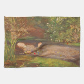 オフェリアバイミラリスヴィンテージビクトリアンファインアート キッチンタオル (横)