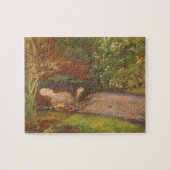 オフェリアバイミラリスヴィンテージビクトリアンファインアート ジグソーパズル (横)