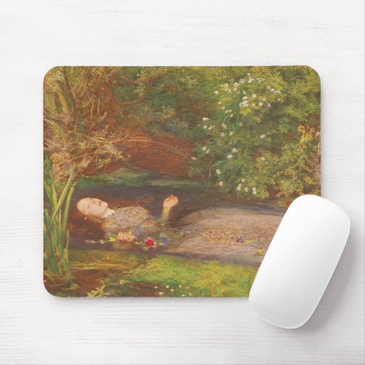 オフェリアバイミラリスヴィンテージビクトリアンファインアート マウスパッド (マウス)