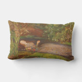 オフェリアバイミラリスヴィンテージビクトリアンファインアート ランバークッション (裏面)