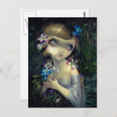 「オフェリアポートレート」はがき ポストカード (正面/裏面)