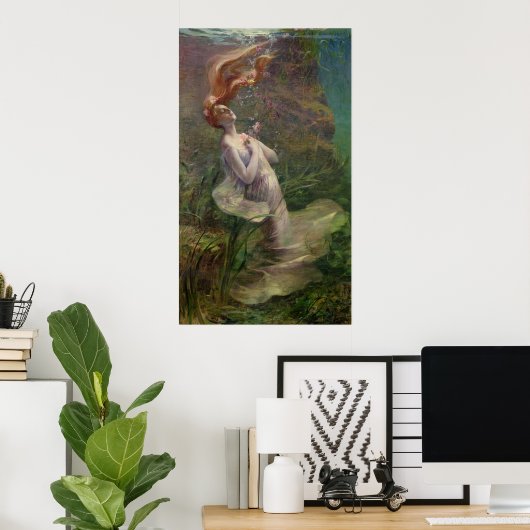 オフェリア溺死， 1895 ポスター (ホームオフィス)