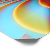 オフェリア素晴らし抽象芸術フラクタル ポスター (角)