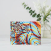 オフェリア素晴らし抽象芸術フラクタル ポストカード (スタンド正面)