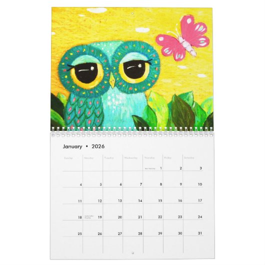 オフェリア2009年 カレンダー (1月 2026)