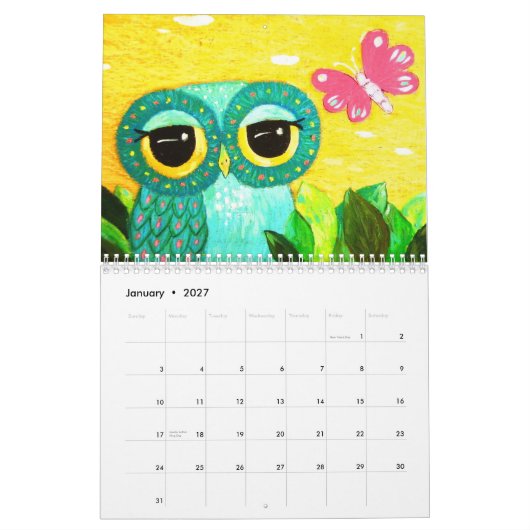 オフェリア2009年 カレンダー (1月 2027)