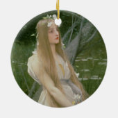 オフェリア(キャンバスの油) セラミックオーナメント (裏面)
