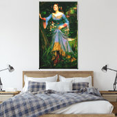 オフェリア~ジョンウィリアムのウォーターハウス キャンバスプリント (インサイチュ (寝室))