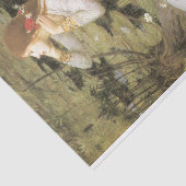 『オフェリア』ジョン・ウィリアム・ウォーターハウス1894年 薄葉紙 (詳細)