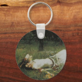 オフェリア[ジョン・ウィリアム・ウォーターハウス] キーホルダー (正面)