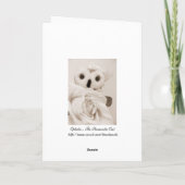 オフェリア-ロマンチックなフクロウ カード (裏面)