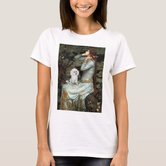 オフェリア 座る (プードル11W) Tシャツ (正面)