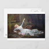 オフェリア、溺死 ポストカード (正面/裏面)