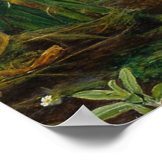 オフェリアc.1852年Sir John Everett Millais著 ポスター (角)