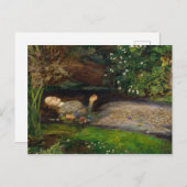 オフェリアc.1852年Sir John Everett Millais著 ポストカード (正面/裏面)