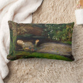 オフェリアc.1852年Sir John Everett Millais著 ランバークッション (ブランケット)