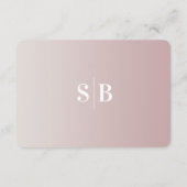 オフエレガントグラデーションホワイトとマウヴ結婚の詳細 エンクロージャーカード (裏面)