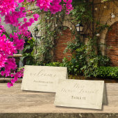 オフエレガントホワイトエグランジッジパーソナライズされた プレイスカード