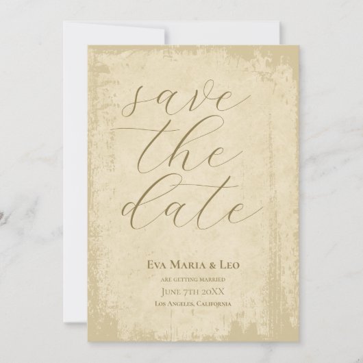 オフエレガントホワイトエグランジッジ日付の保存 セーブザデート (正面)