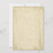 オフエレガントホワイトエグランジッジ日付の保存 セーブザデート (裏面)