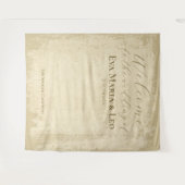 オフエレガントホワイトエグランジッジ歓迎結婚の タペストリー (正面(横))