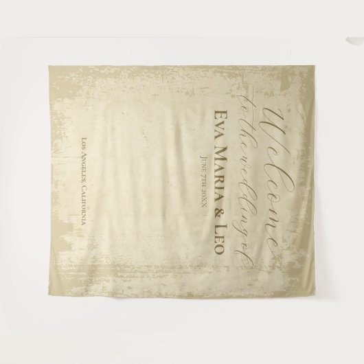 オフエレガントホワイトエグランジッジ歓迎結婚の タペストリー