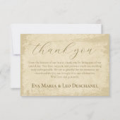 オフエレガントホワイトエグランジッジ サンキューカード (正面)