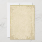 オフエレガントホワイトエグランジッ結婚ジ 招待状 (裏面)