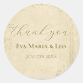 オフエレガントホワグランジイさん ラウンドシール (正面)