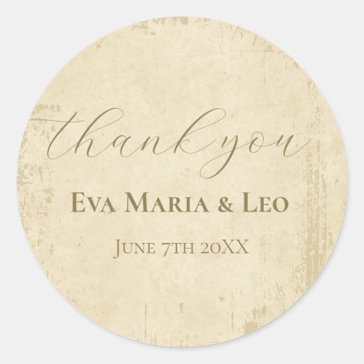 オフエレガントホワグランジイさん ラウンドシール (正面)