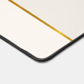 オフエレガントミニマルホワイトループ金ゴールド追加の名前 デスクマット (コーナー)