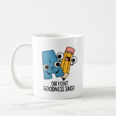 オフォントグッドおもしろいサキタイププン コーヒーマグカップ (左)