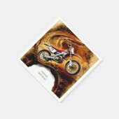 オフカラフルロードキッズバイク誕生日 スタンダードカクテルナプキン (角)