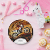 オフカラフルロードキッズバイク誕生日 ペーパープレート (パーティー)