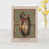 オフガティハープグリーティングカード カード (黄色い花)