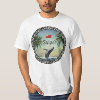 オフグリッドの太平洋の島、エウア島のトンガでホエールウォッチング Tシャツ