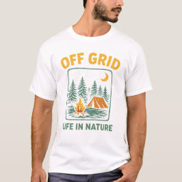 オフグリッド - 自然の中の暮らし Tシャツ