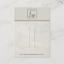 オフグレーコンクリートヘアクリップ表示カード